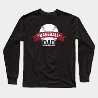 Baseball Dad Shirt Sport Coach Father Ball Long Sleeve T-Shirt